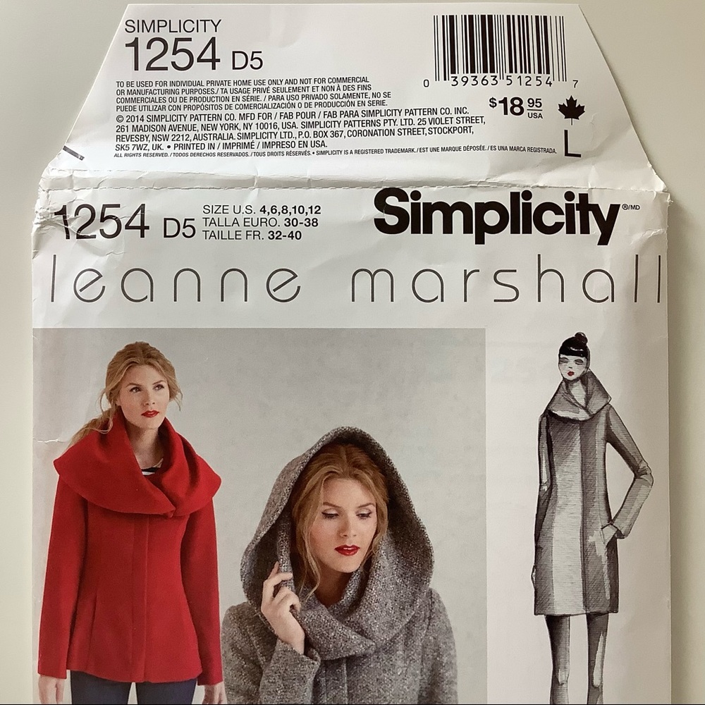 Simplicity 1254 Sewing Pattern - Picture 2 of 5